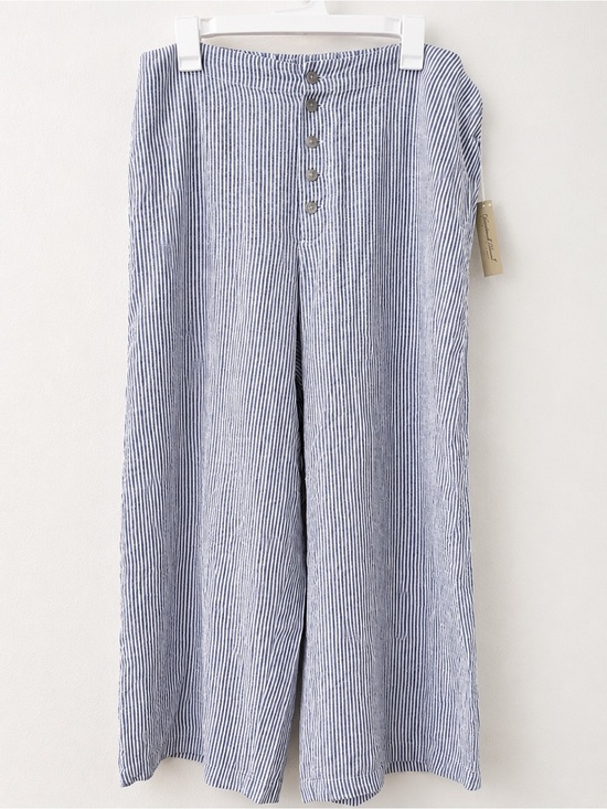 Universal Thread Pants - Universal Thread Blue & White Striped Linen Blend Pants – Size S